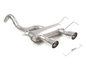 Posteriore inox con terminali centrali 2 / 102 mm Sport Line – Abarth 500 / 595 (typ 312) 2008>> 2008>> – Ragazzon