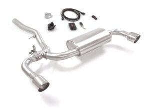 Posteriore inox sdoppiato con terminali rotondi 2 / 102 mm Sport Line – Mini F54 / F60 2015>> – Ragazzon