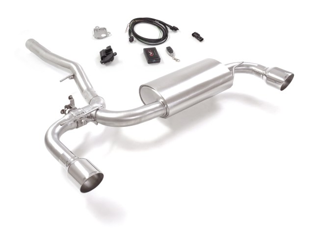 Posteriore inox sdoppiato con terminali rotondi 2 / 102 mm Sport Line – Mini F54 / F60 2015>> – Ragazzon