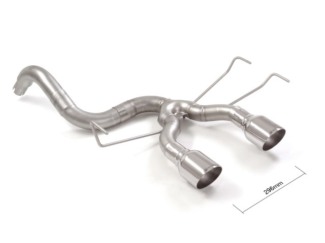 Tubo posteriore Gr. N inox con terminali rotondi centrali 2 / 102 mm Sport Line – Abarth 500 / 595 (typ 312) 2008>> 2008>> – Ragazzon