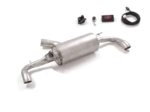 Posteriore inox sdoppiato Gr. N con terminali rotondi 2 / 70 mm – Toyota Yaris GR 2020>> 2020>> – Ragazzon