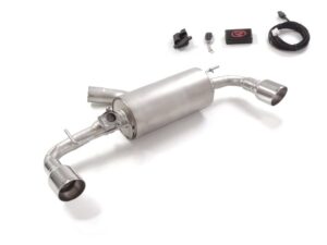 Posteriore inox sdoppiato Gr. N con terminali rotondi 2 / 102 mm Sport Line – Toyota Yaris GR 2020>> 2020>> – Ragazzon