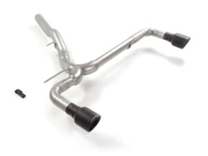 Tubo posteriore Gr. N inox sdoppiato con terminali rotondi 2 / 102 mm Sport Line Black – BMW F40 / M135 2019>> – Ragazzon