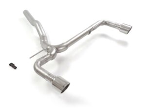 Tubo posteriore Gr. N inox sdoppiato con terminali rotondi 2 / 102 mm Sport Line – BMW F40 2019>> – Ragazzon