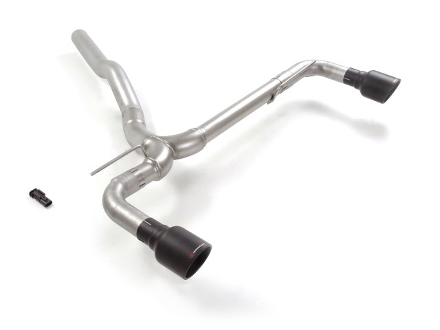 Tubo posteriore Gr. N inox sdoppiato con terminali rotondi 2 / 102 mm Sport Line Black – BMW F40 2019>> – Ragazzon