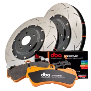Kit pastiglie e dischi sportivi - 5000 T3 Slotted & Xtreme Performance Brake Pads (2x DBA5654BLKS-10 + DB1678XP)