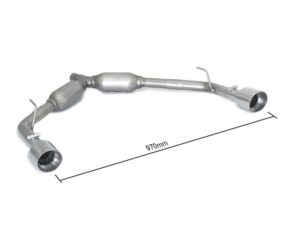 Posteriore inox sdoppiato con terminali rotondi 2 / 102 mm Sport Line – Alfa Romeo Giulietta(940) 2010>>2020 2010>> – Ragazzon