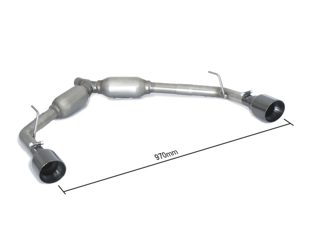 Posteriore inox sdoppiato con terminali rotondi 2 / 102 mm Sport Line Black – Alfa Romeo Giulietta(940) 2010>>2020 2010>> – Ragazzon