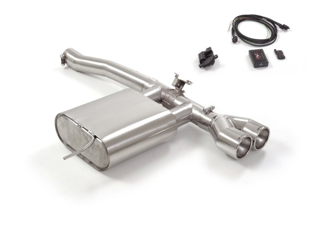 Posteriore inox con terminali rotondi 2x102 mm – Mini F56 2014>> – Ragazzon
