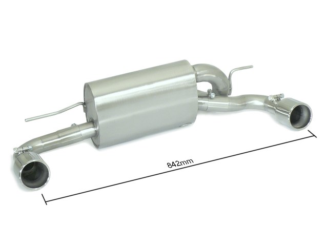 Posteriore inox sdoppiato con terminali rotondi 2 / 90 mm – BMW F20 / F21 / N47 / B47 2011>> – Ragazzon