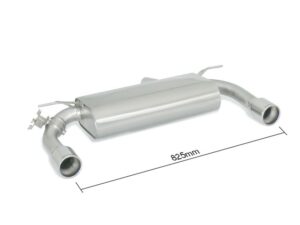 Posteriore inox sdoppiato con terminali rotondi 2 / 90 mm – BMW F32 / F33 / F36... 2013>> – Ragazzon