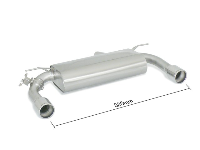 Posteriore inox sdoppiato con terminali rotondi 2 / 90 mm – BMW F32 / F33 / F36... 2013>> – Ragazzon