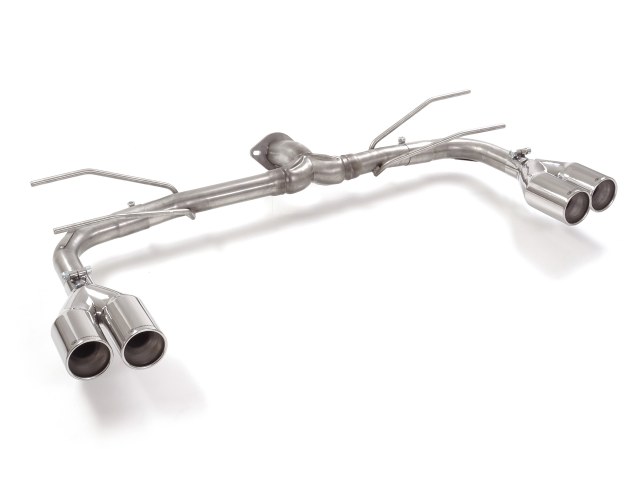 Scarico Posteriore Gr. N inox sdoppiato con terminali rotondi 2 / 2x80 mm sfalsati – Abarth 124 Spider (cambio manuale) 2016>>2020 2016>> – Ragazzon