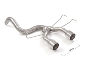 Tubo posteriore Gr. N inox con terminali rotondi centrali 2 / 102 mm – Abarth 500 / 595 (typ 312) 2008>> 2008>> – Ragazzon