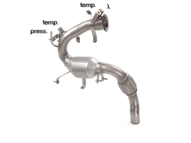 Downpipe / Catalizzatore Gr.N e tubo sostituzione filtro antiparticolato Gr. N inox – Mini R55 / R56 / R57... 2007>> – Ragazzon