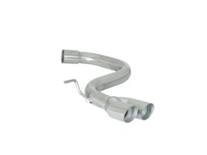 Tubo posteriore inox Gr. N con terminali rotondi 2x70 mm Sport Line sfalsati – Volkswagen Golf Mk5 (typ 1K) 2003>> – Ragazzon