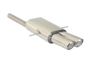 Posteriore inox con terminali rotondi centrali 2x90 mm Sport Line – Mini R58 / R59 2011>> – Ragazzon