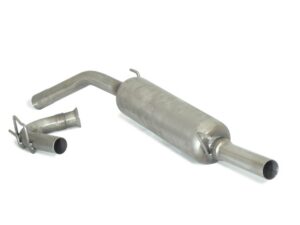 Posteriore inox Gr. N con terminale rotondo 50 mm – Renault Clio 1990>>1998 1990>> – Ragazzon