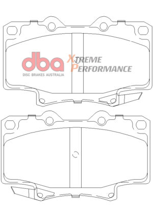 Kit pastiglie e dischi sportivi – DBA 4000 Series T3 Slotted & Xtreme Performance Brake Pads (2x DBA4784XS + DB1199XP)
