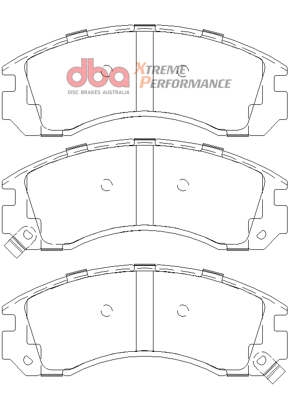 Kit pastiglie e dischi sportivi - 4000 Series T3 Slotted & Xtreme Performance Brake Pads (2x DBA4417S + DB1223XP) - immagine 3