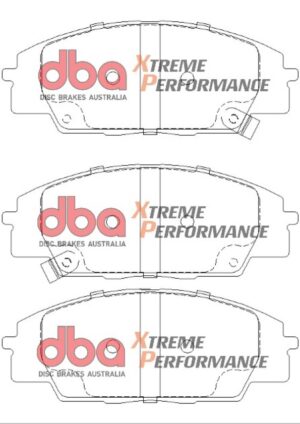 Kit pastiglie e dischi sportivi – DBA 4000 Series T3 Slotted & Xtreme Performance Brake Pads (2x DBA42500S + DB1452XP)