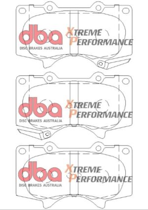 Kit pastiglie e dischi sportivi – DBA 4000 Series T3 Slotted & Xtreme Performance Brake Pads (2x DBA42216S + DB1482XP)