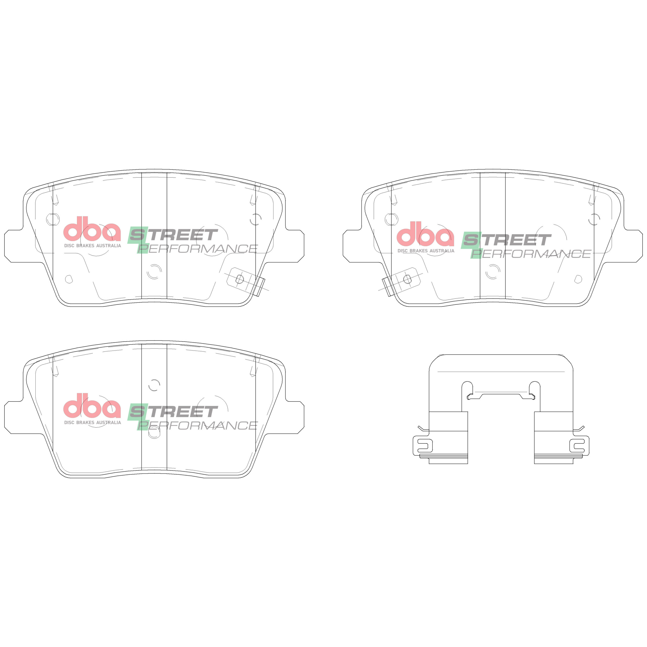Kit pastiglie e dischi sportivi - Street Series T2 Slotted & Street Performance Brake Pads (2x DBA3149S + DB15013SP) - immagine 2