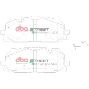 Kit pastiglie e dischi sportivi – DBA Street Series T2 Slotted & Street Performance Brake Pads (2x DBA3014S + DB15030SP)