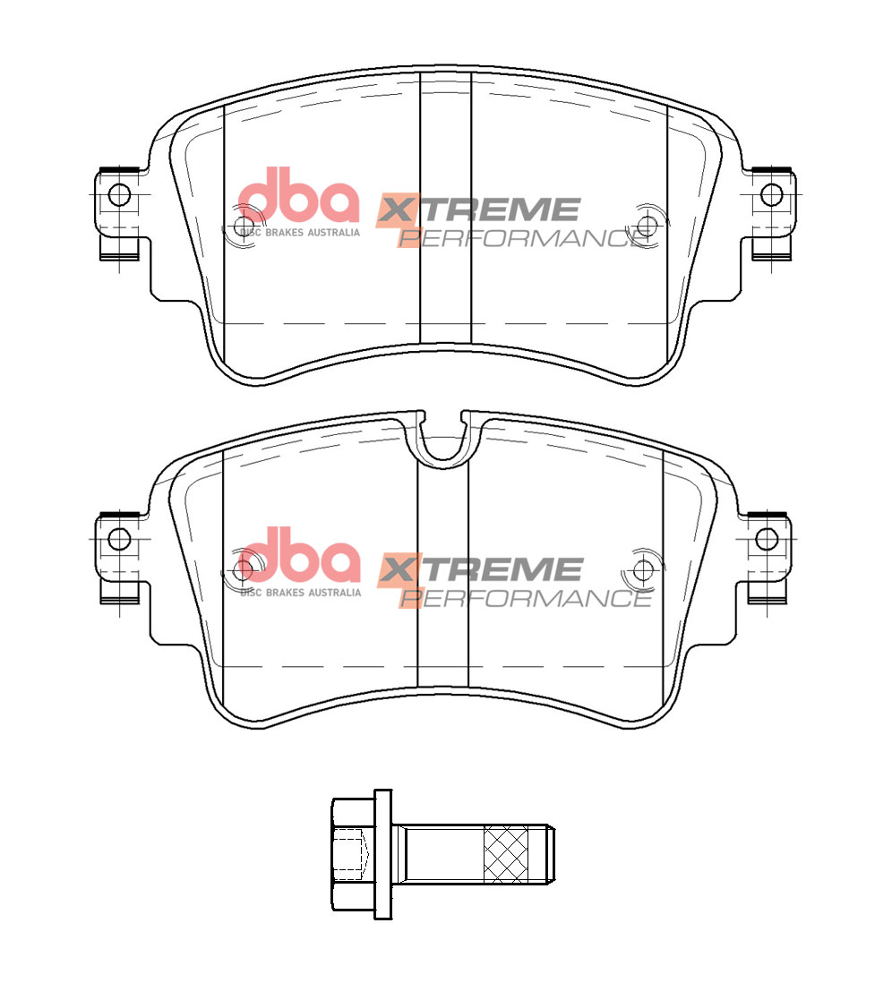 Kit pastiglie e dischi sportivi - 4000 Series T3 Slotted & Xtreme Performance Brake Pads (2x DBA42847S + DB15032XP) - immagine 3