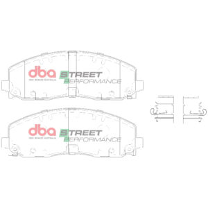 Kit pastiglie e dischi sportivi – DBA Street Series T2 Slotted & Street Performance Brake Pads (2x DBA3212S + DB15038SP)