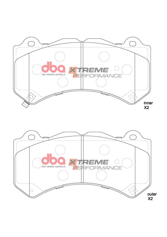 Kit pastiglie e dischi sportivi - 5000 T3 Slotted & Xtreme Performance Brake Pads (2x DBA53919BLKS + DB15039XP) - immagine 4