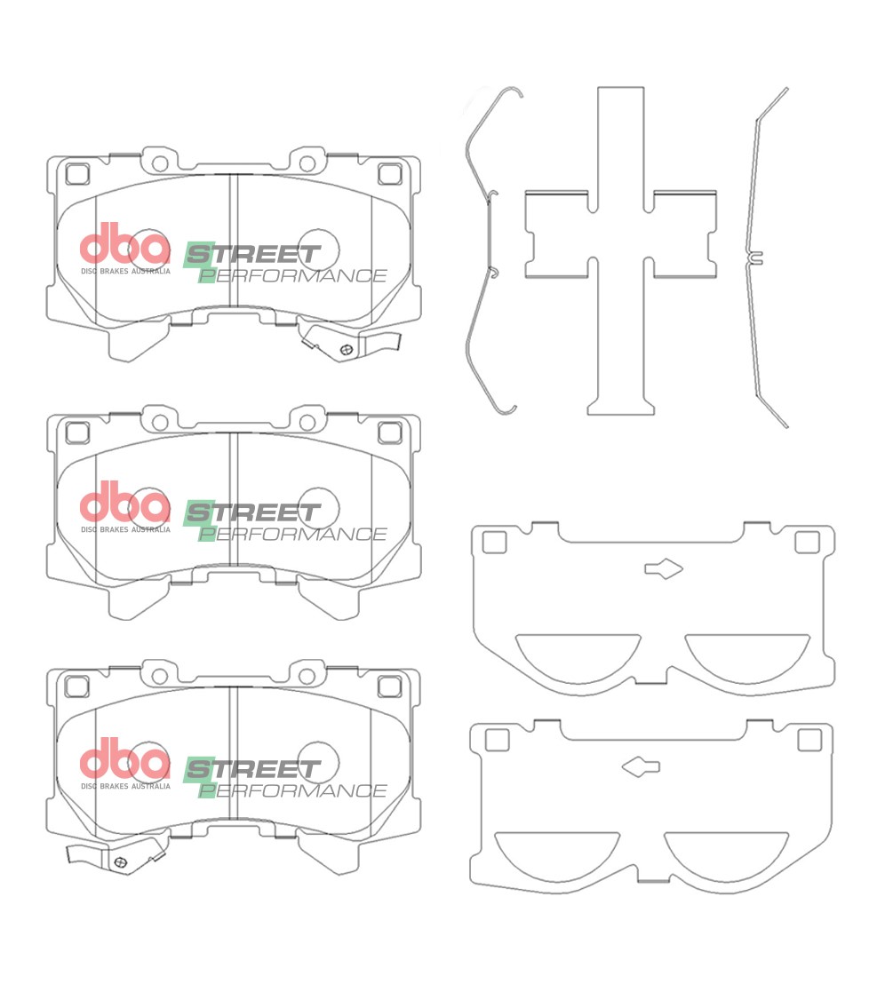 Kit pastiglie e dischi sportivi - Street Series T2 Slotted & Street Performance Brake Pads (2x DBA3770S + DB15077SP) - immagine 2