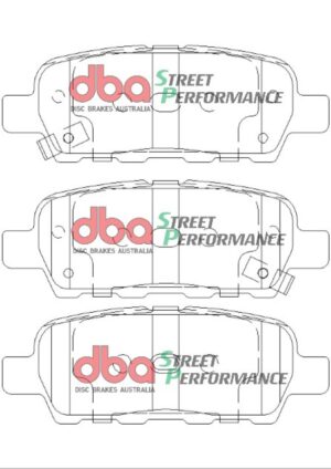 Kit pastiglie e dischi sportivi – DBA 4000 Series T3 Slotted & Street Performance Brake Pads (2x DBA4574XS + DB1509SP)