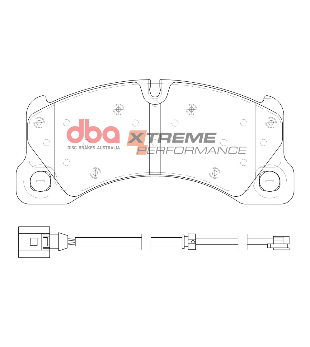 Kit pastiglie e dischi sportivi - 4000 Series T3 Slotted & Xtreme Performance Brake Pads (2x DBA42598S + DB15102XP) - immagine 2