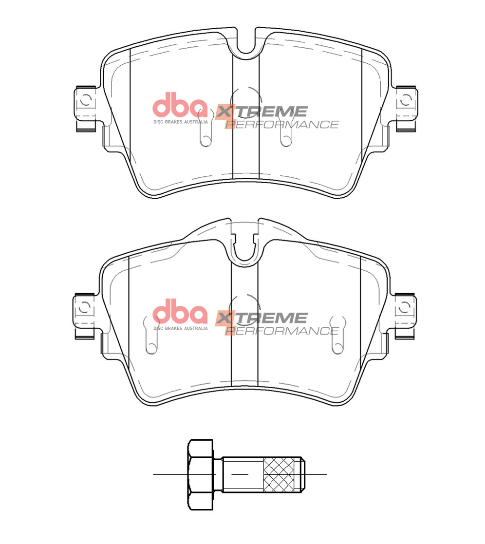Kit pastiglie e dischi sportivi - 4000 Series T3 Slotted & Xtreme Performance Brake Pads (2x DBA42524S + DB15119XP) - immagine 2