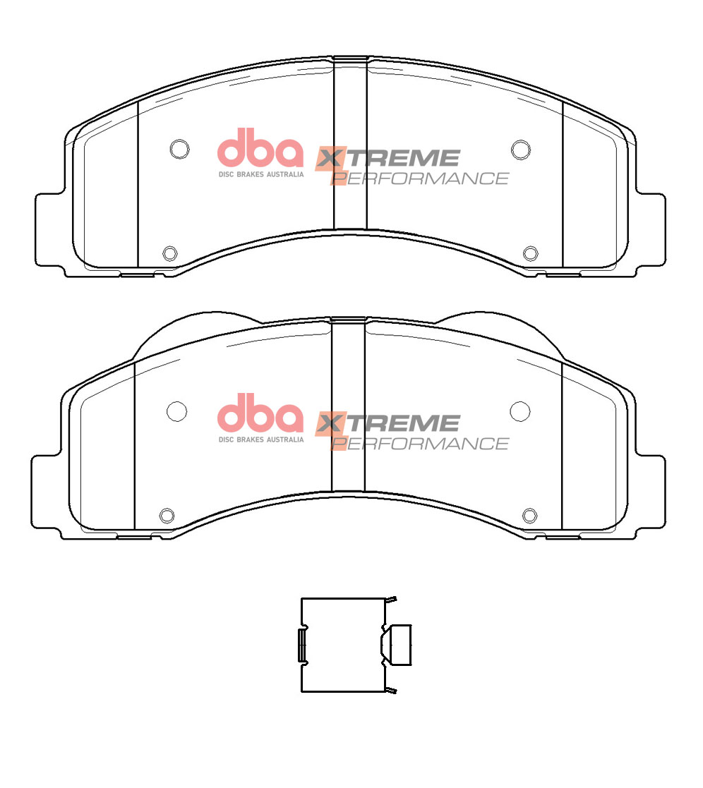 Kit pastiglie e dischi sportivi - 4000 Series T3 Slotted & Xtreme Performance Brake Pads (2x DBA42790S + DB15121XP) - immagine 3