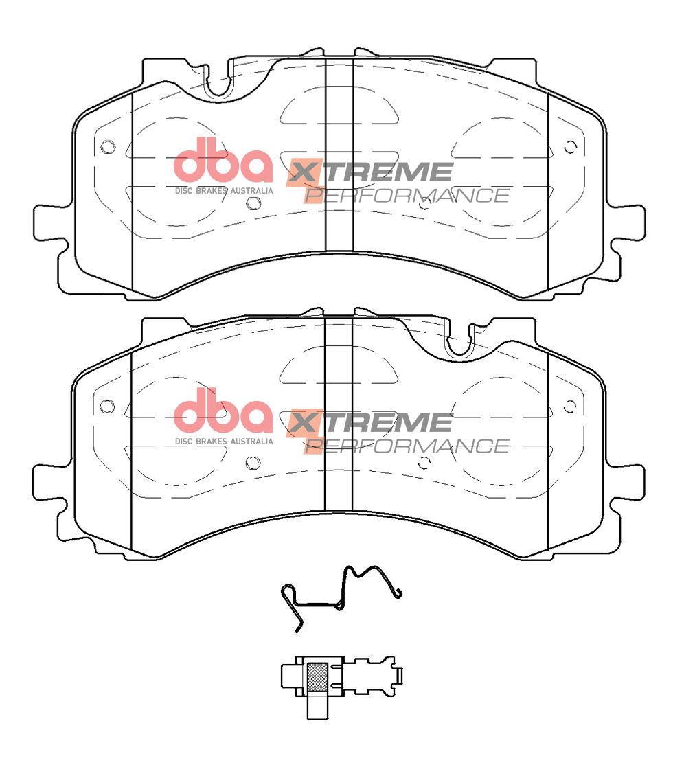 Kit pastiglie e dischi sportivi - 5000 T3 Slotted & Xtreme Performance Brake Pads (2x DBA53934BLKS + DB15124XP) - immagine 4