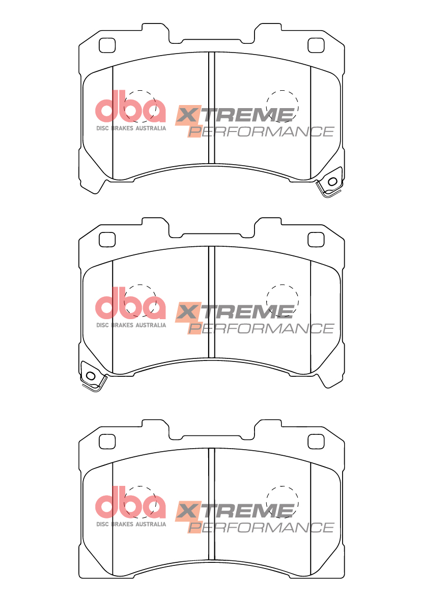 Kit pastiglie e dischi sportivi - 5000 T3 Slotted & Xtreme Performance Brake Pads (2x DBA53922BLKS + DB15147XP) - immagine 4