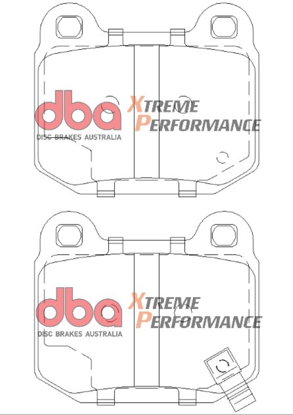 Kit pastiglie e dischi sportivi - 4000 Series T3 Slotted & Xtreme Performance Brake Pads (2x DBA42656S-10 + DB1521XP) - immagine 3