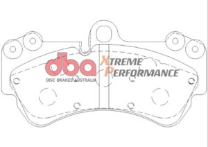 Kit pastiglie e dischi sportivi – DBA 4000 Series T3 Slotted & Xtreme Performance Brake Pads (2x DBA42244S + DB1676XP)