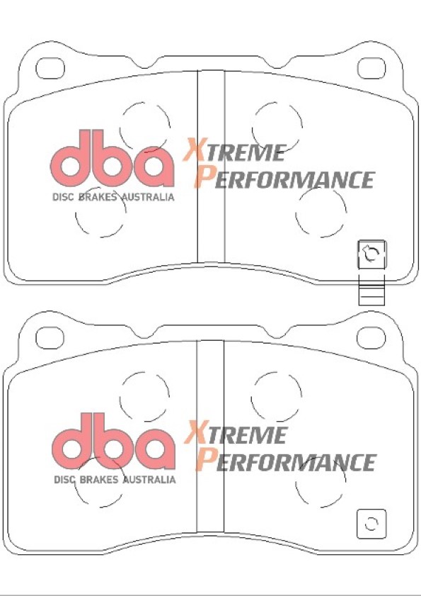 Kit pastiglie e dischi sportivi - 4000 Series T3 Slotted & Xtreme Performance Brake Pads (2x DBA42366S + DB1678XP) - immagine 2