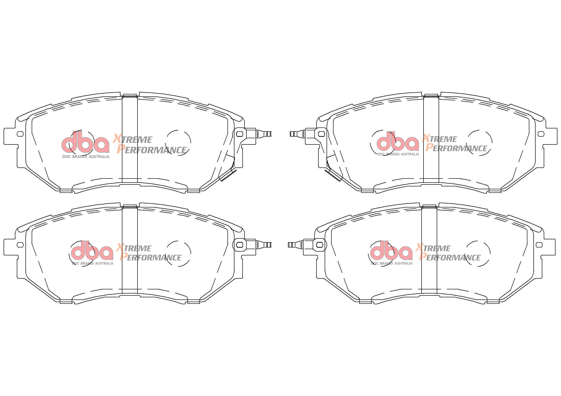 Kit pastiglie e dischi sportivi - 4000 Series T3 Slotted & Xtreme Performance Brake Pads (2x DBA42650S-10 + DB1722XP) - immagine 3