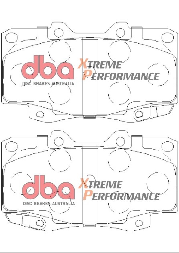 Kit pastiglie e dischi sportivi - 4000 Series T3 Slotted & Xtreme Performance Brake Pads (2x DBA42714S + DB1739XP) - immagine 3