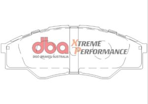 Kit pastiglie e dischi sportivi – DBA 4000 Series T3 Slotted & Xtreme Performance Brake Pads (2x DBA42715S + DB1741XP)