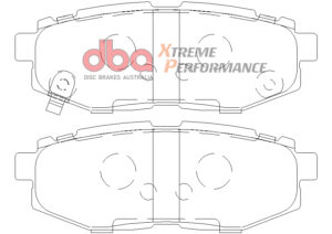 Kit pastiglie e dischi sportivi – DBA 4000 Series T3 Slotted & Xtreme Performance Brake Pads (2x DBA42659S-10 + DB1789XP)