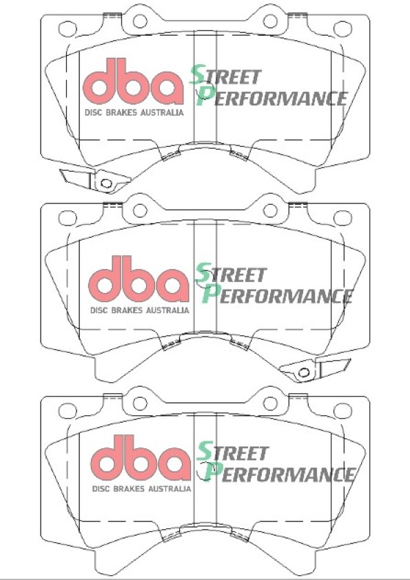 Kit pastiglie e dischi sportivi - 4000 Series T3 Slotted & Street Performance Brake Pads (2x DBA42724XS + DB1838SP) - immagine 3