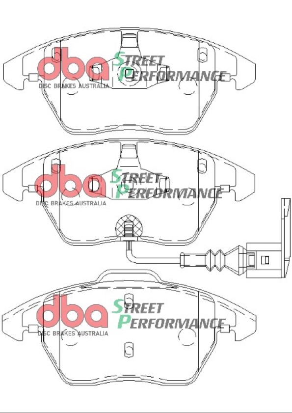 Kit pastiglie e dischi sportivi - Street Series T2 Slotted & Street Performance Brake Pads (2x DBA2806S + DB1849SP) - immagine 3