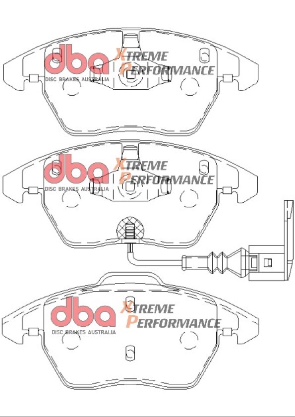 Kit pastiglie e dischi sportivi - 4000 Series T3 Slotted & Xtreme Performance Brake Pads (2x DBA42806S + DB1849XP) - immagine 3