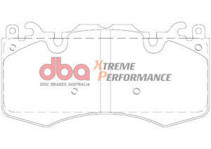 Kit pastiglie e dischi sportivi – DBA 4000 Series T3 Slotted & Xtreme Performance Brake Pads (2x DBA43090S + DB2204XP)