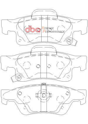 Kit pastiglie e dischi sportivi – DBA 4000 Series T3 Slotted & Xtreme Performance Brake Pads (2x DBA42637S + DB2217XP)
